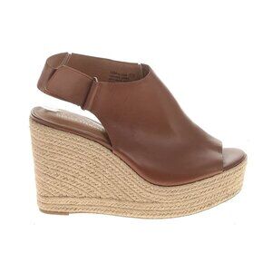 Aerosoles by Martha Stewart Leather Wedge Shoes - Size 10